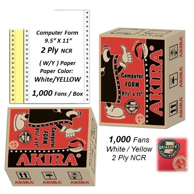 2PLY-2UP COMPUTER FORM WHITE/PINK (HALF PAGES) 1000 SET