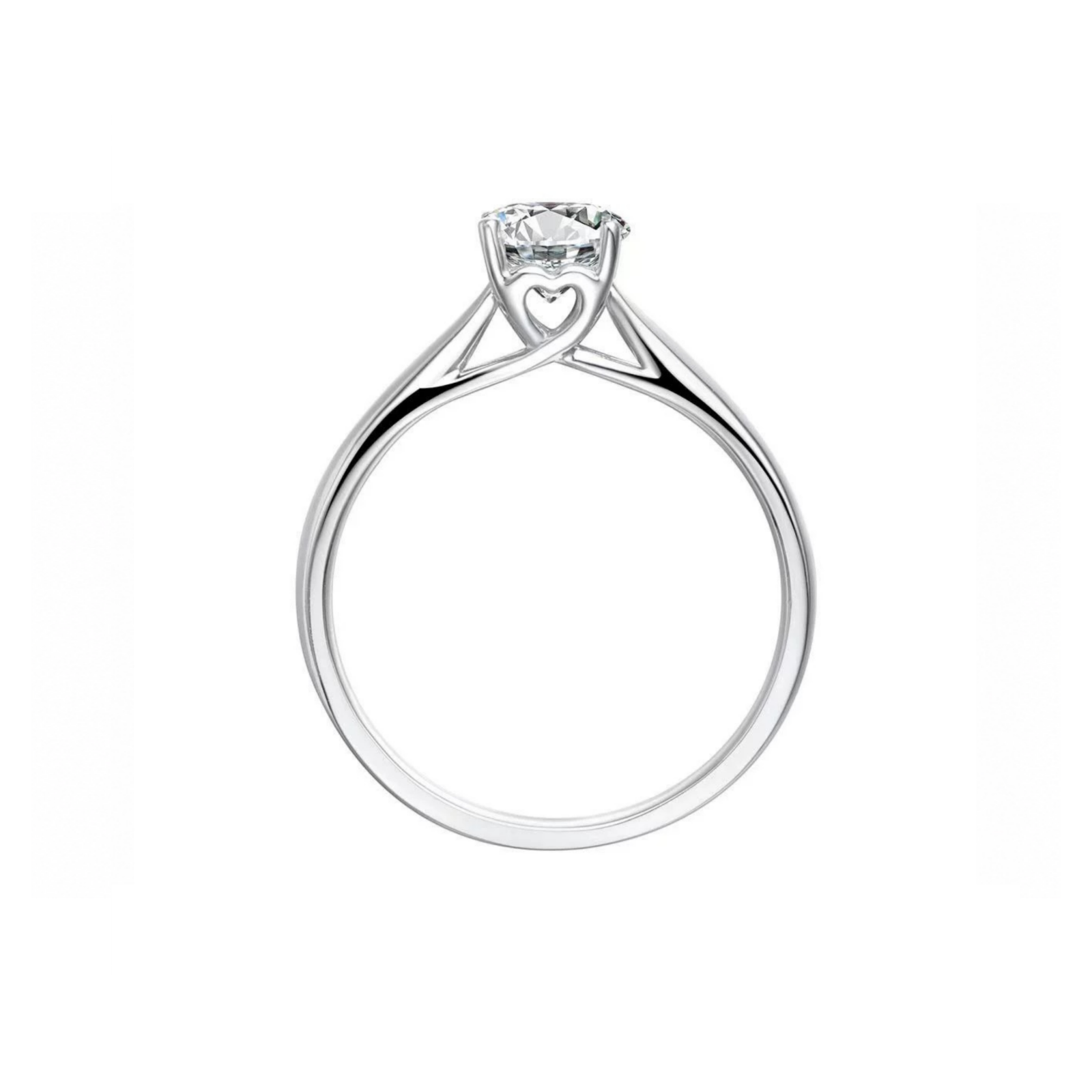 Roman & Co庐 Osvira Whisper Twist Solitaire Engagement Ring