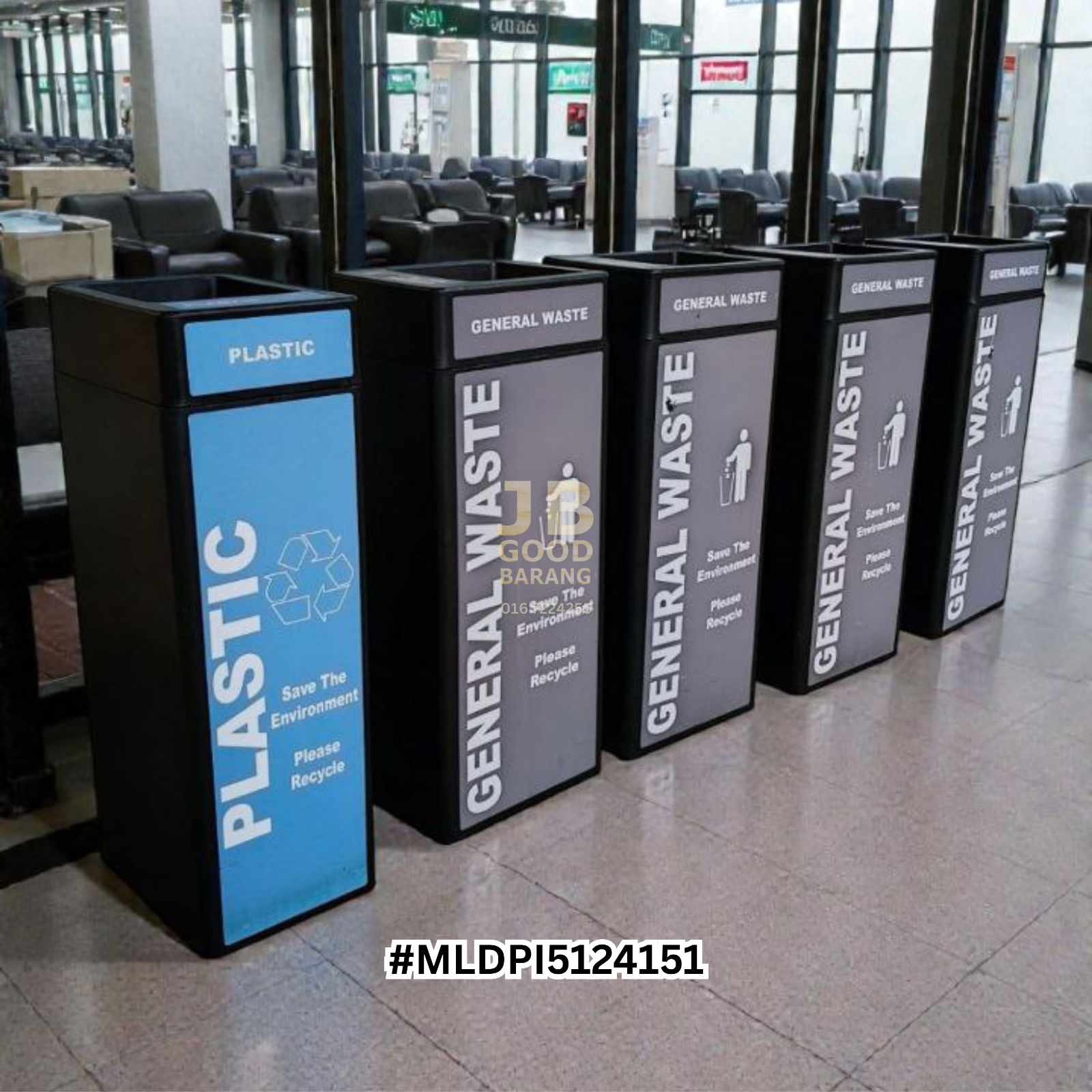 [3UNITSLEFT] Good Quality Plastic Recycling Bin / General Waste Bin