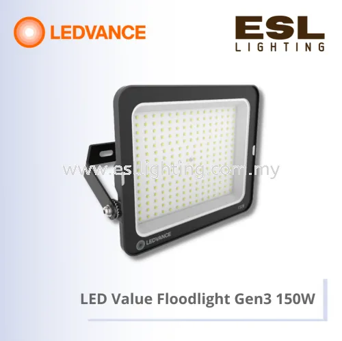 LEDVANCE LED Value Floodlight Gen3 150W - LDVAL FL 150W 830 / LDVAL FL 150W 840 / LDVAL FL 150W 865