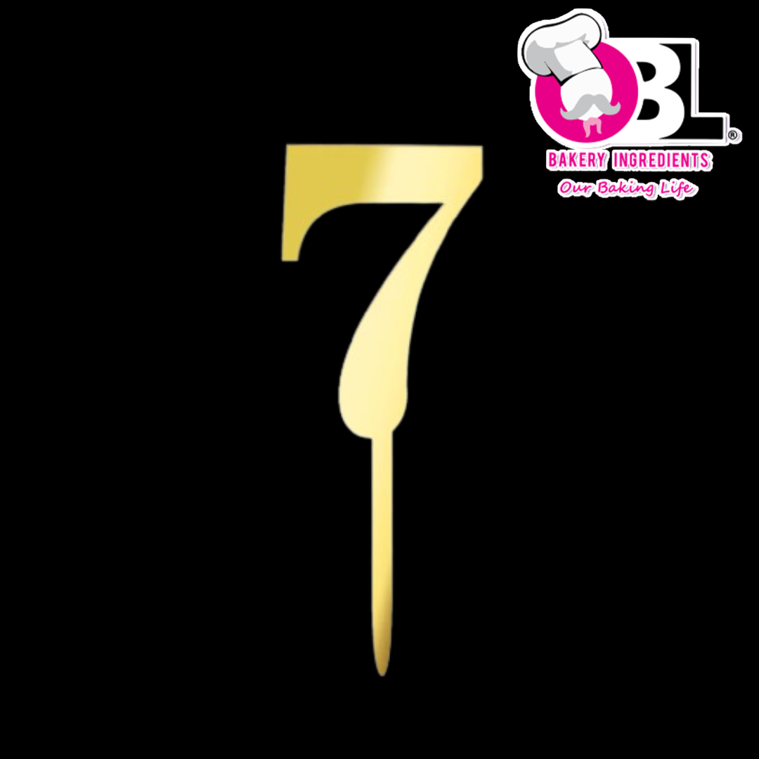 109391 ACRYLIC TOPPER NUMBER 7