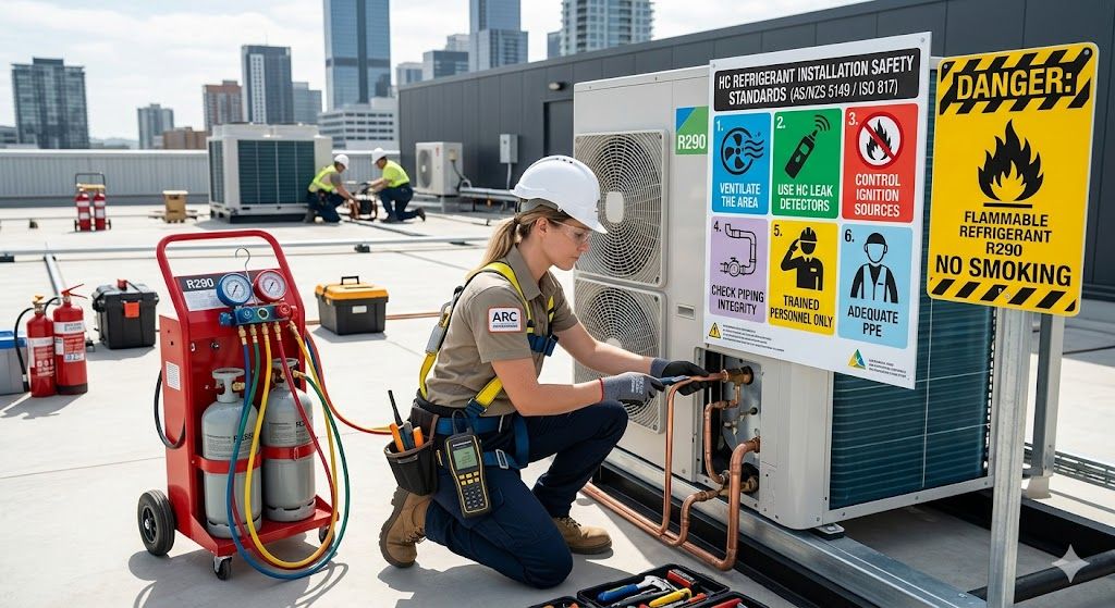 hydrocarbon refrigerant installation safety standards