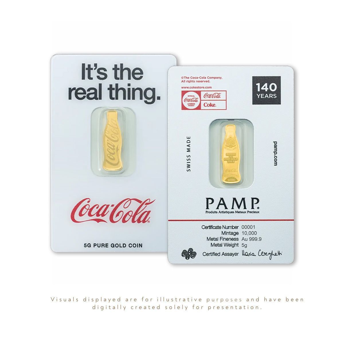 PAMP | Coca Cola 140 Years Anniversary Au999.9 (5g)