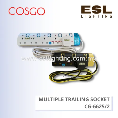 COSGO MULTIPLE TRAILING SOCKET 5 GANGS - CG-6625/2