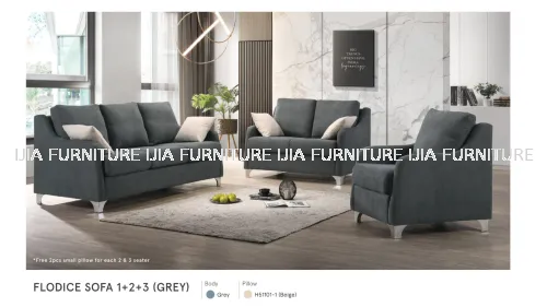 Flodice Sofa 1+2+3 (Grey)