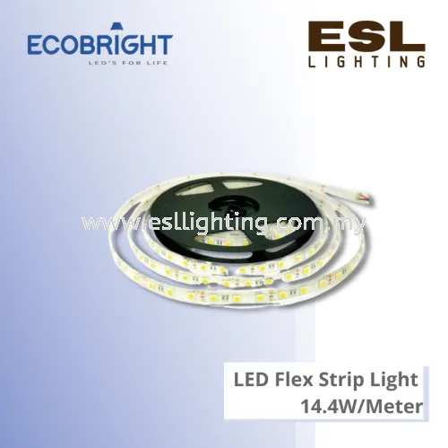 ECOBRIGHT 5 Meters (5050) DC12V Flex Strip Light (Waterproof) 14.4W/Meter - 5M5050IP68 IP68