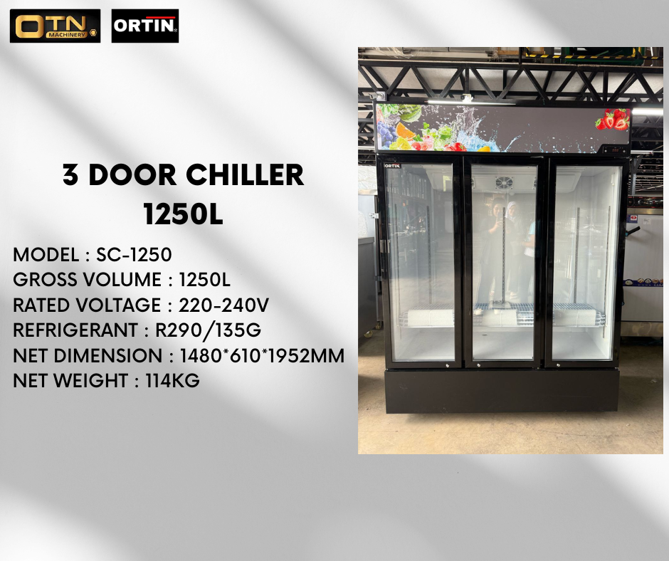 SC-1250 - 3 DOOR DISPLAY CHILLER (BLOWER SYSTEM)