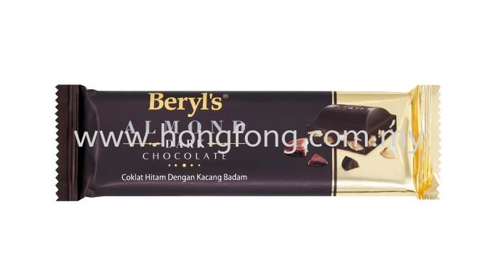 Beryl's Almond Dark Chocolate Bar (40g)