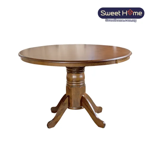 Round Wooden Dining Table | Kopitiam Table | Cafe Furniture