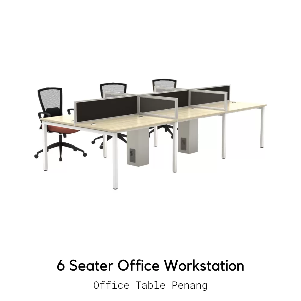 SLL5 SERIES Workstation Cluster Of 6 | Office Table Penang