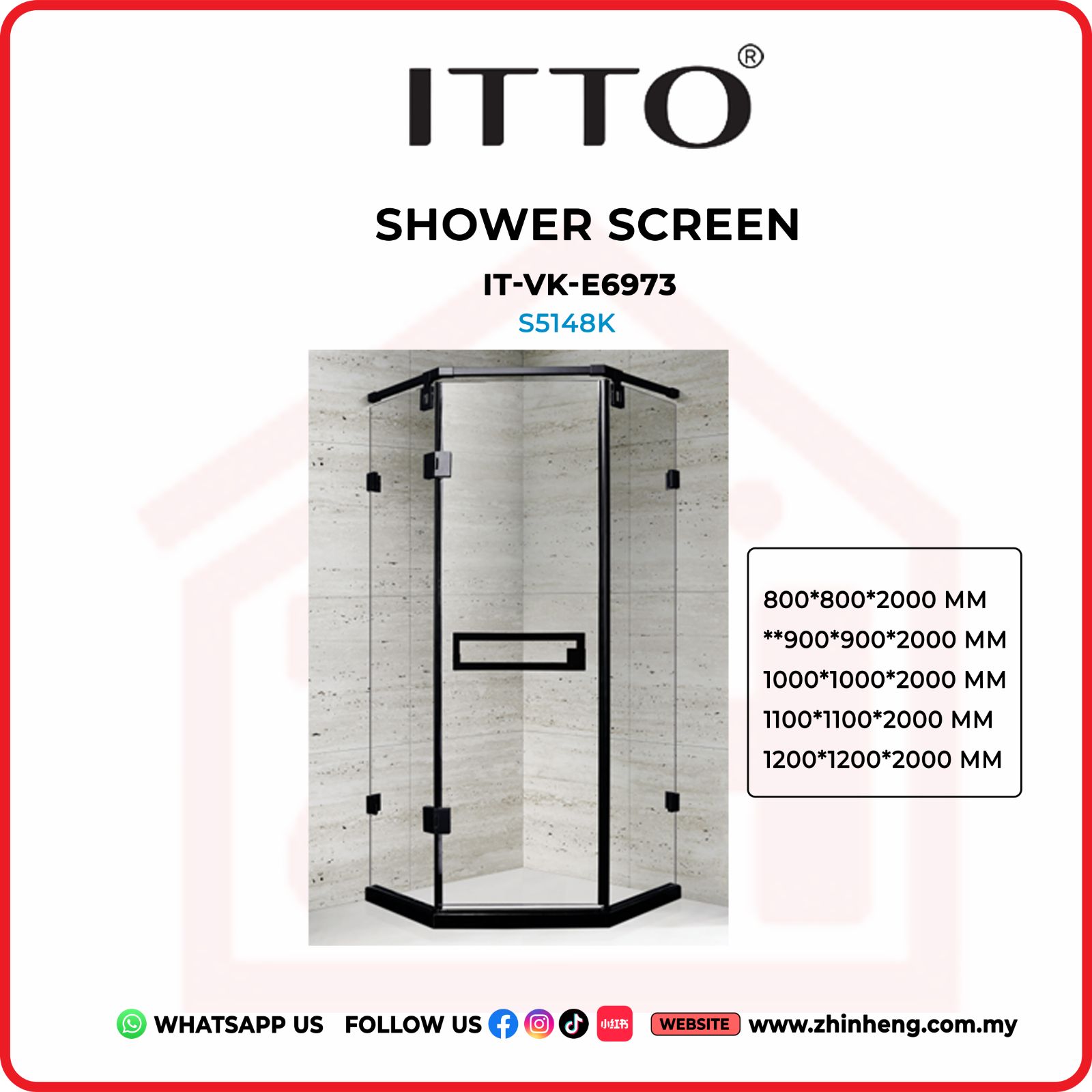 ITTO SHOWER SCREEN  IT-VK-E6973