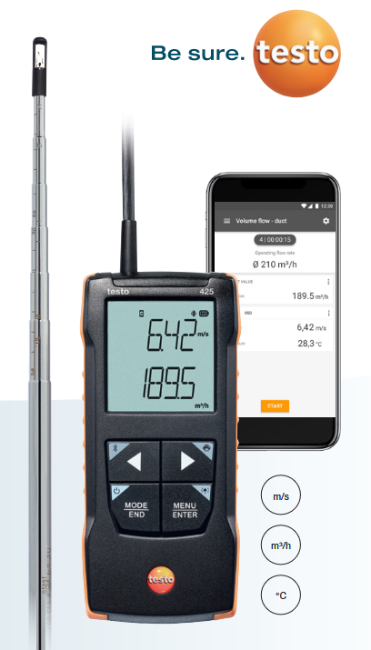 Testo 425 Thermal Anemometer
