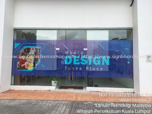 KINGSGATES INTERNATIONAL SCHOOL 3M PRINTING GLASS STICKER