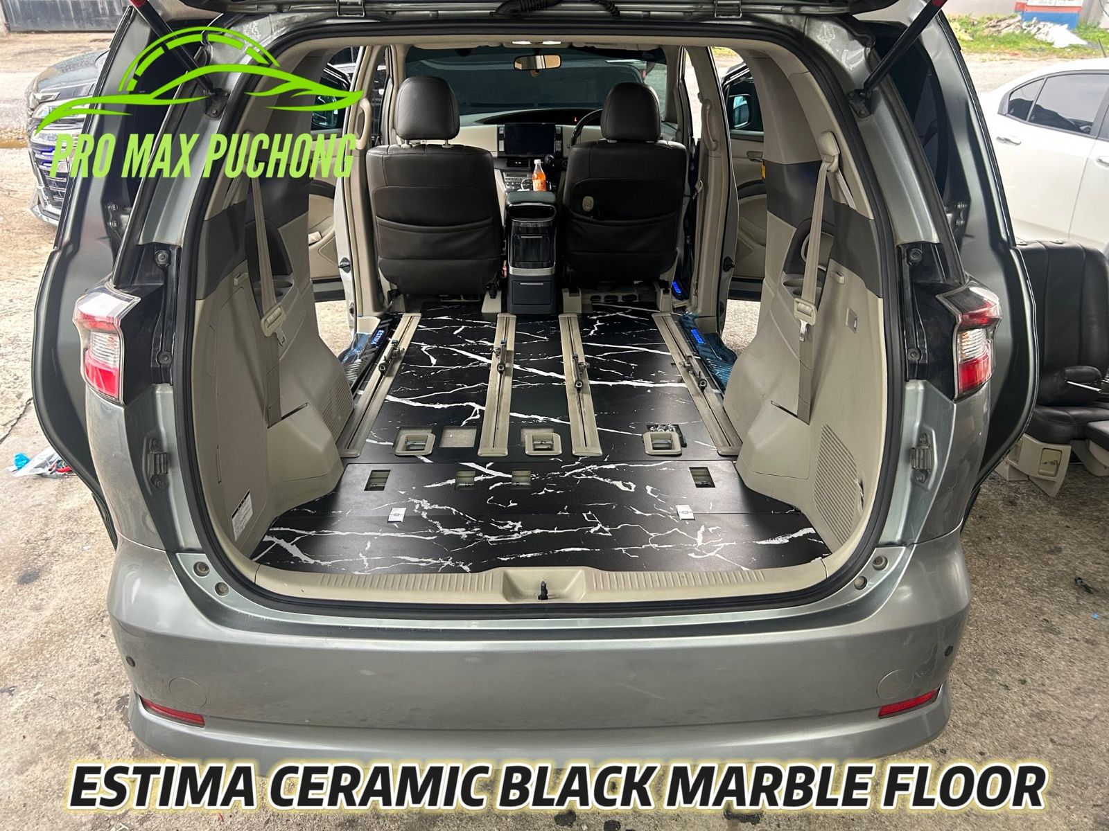 Toyota Estima ACR50 / ACR55 Ceramic Black Marble Floor