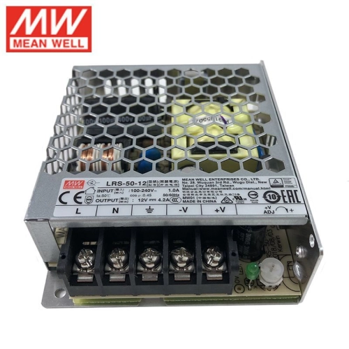 Mean Well Enclosed LRS Series LRS-50-12  4.2A 12 VDC 50Watt Low Profile PSU Power Supply Unit MeanWell SMPS Low Cost Type AC DC Converter Switching Power