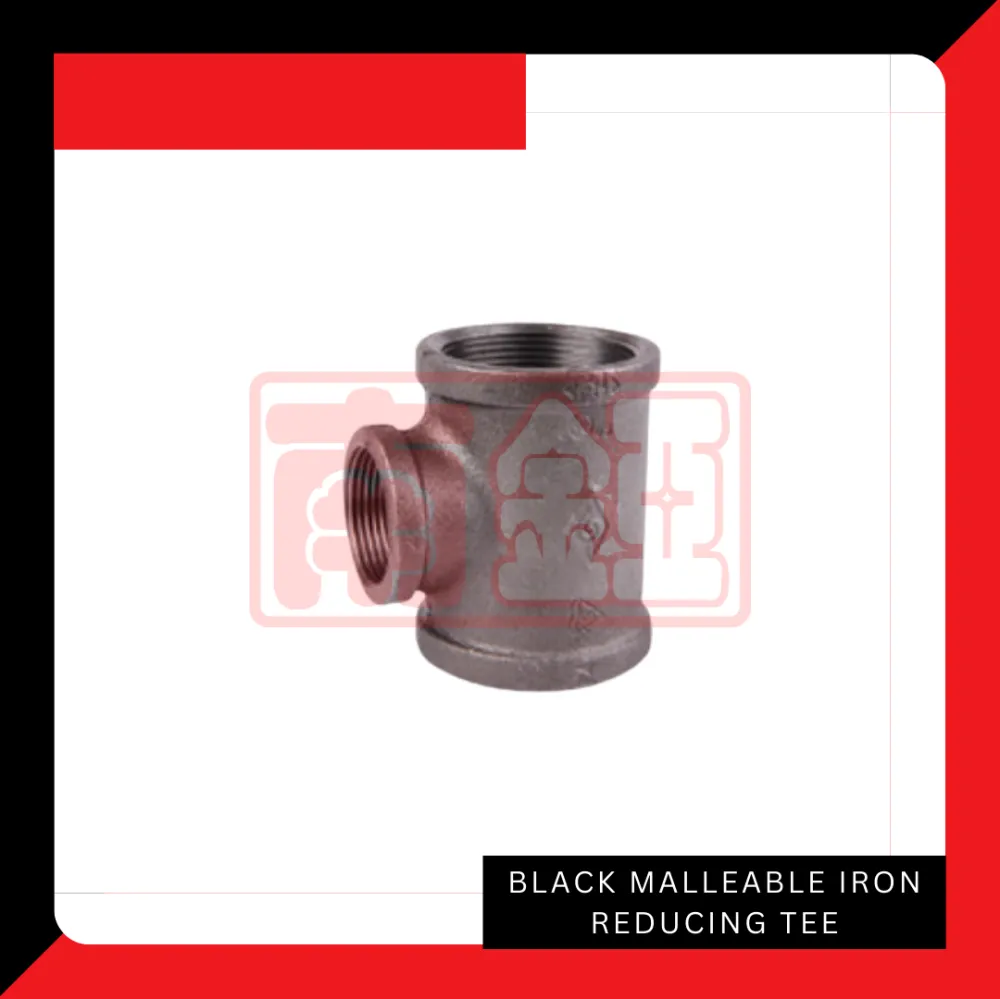 Black Malleable Iron Reducing Tee Fittings Black Malleable Iron Fitting ...