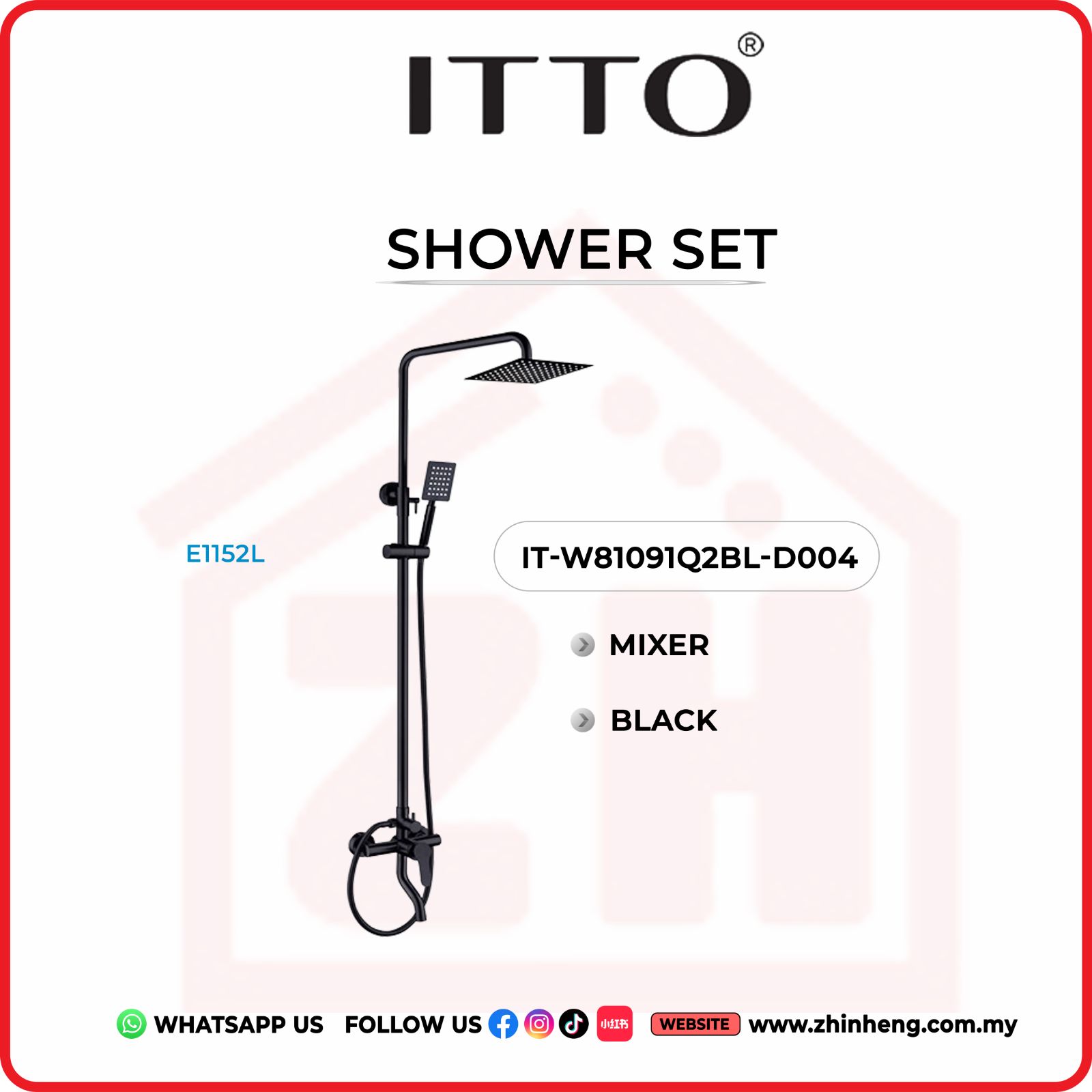ITTO SHOWER SET  IT-W81091Q2BL-D004