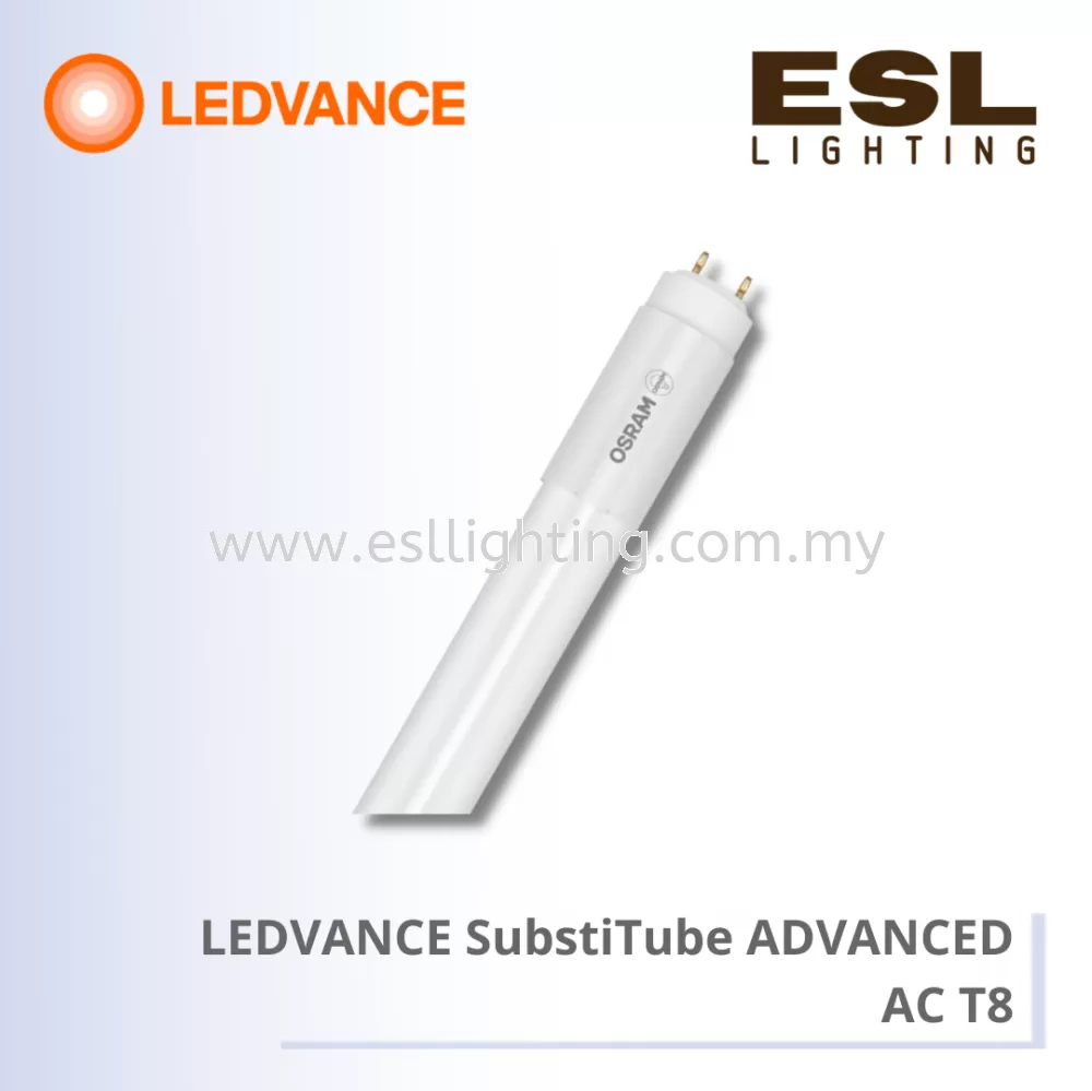 LEDVANCE SUBSTITUBE ADVANCED AC T8 G13 18W - 4058075328969 / 4058075328983 / 4058075203082