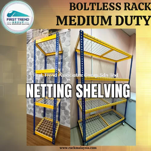 Boltless Rack with NETTING SHELVINGS
