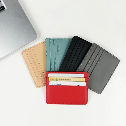 Custom Logo PU Leather Card Holder  05