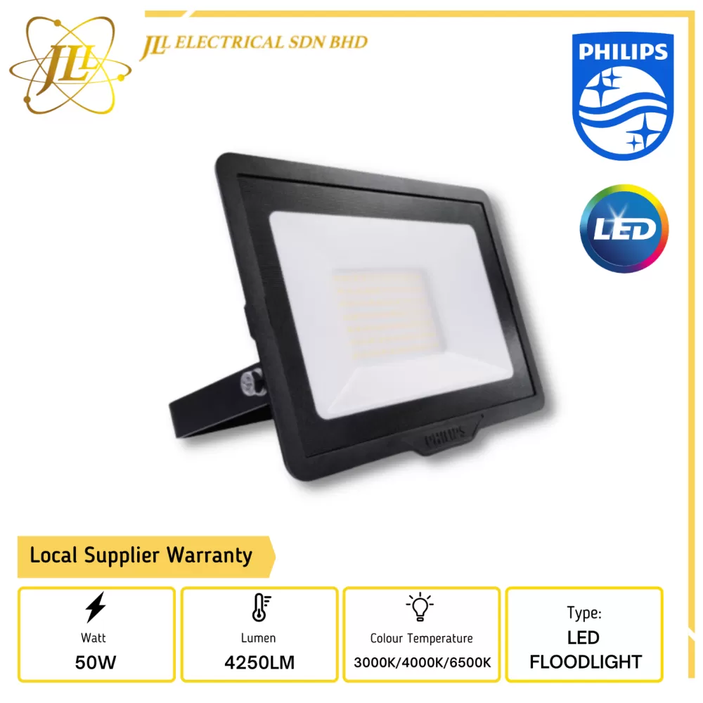 PHILIPS ESSENTIAL SMARTBRIGHT BVP150 50W LED42 220-240V SWB LED FLOODLIGHT [3000K/4000K/6500K]