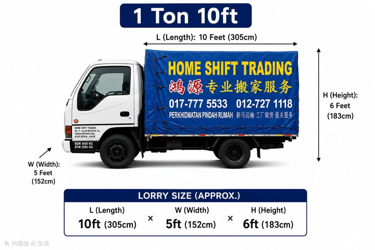 1 Ton 10 Feet Lorry