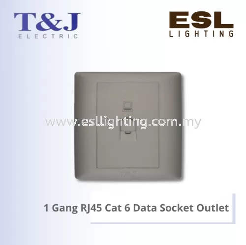 T&J DAZZLE SERIES 1 Gang RJ45 Cat 6 Data Socket Outlet - HB811-PC