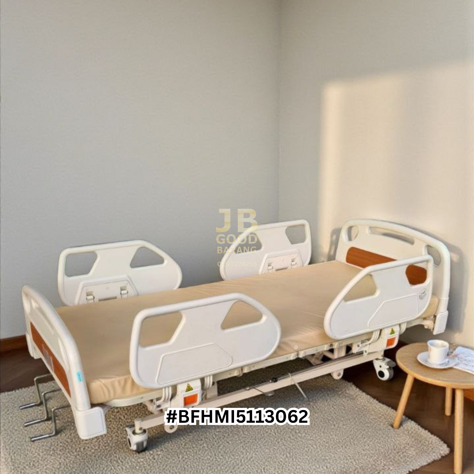 [SOLD] Quality 4-Crank Manual Hospital Bed | Complete with Mattress