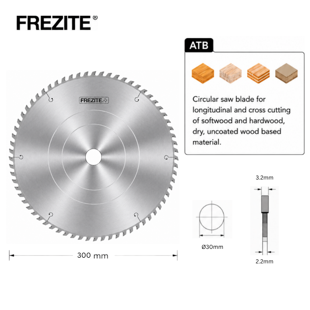 Frezite 12" X 72T X 30H TCT SAW BLADE
