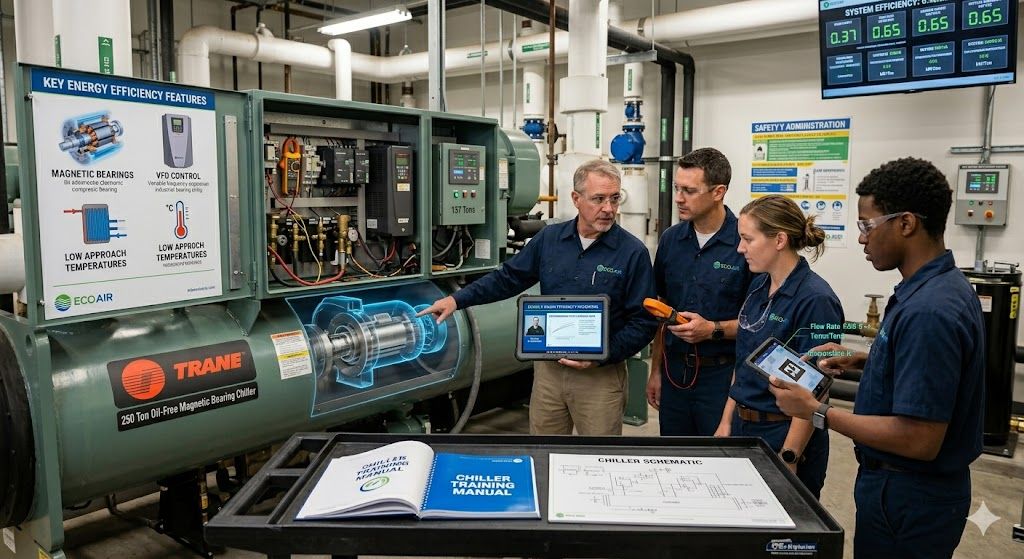 Industrial HVAC energy efficient chiller training