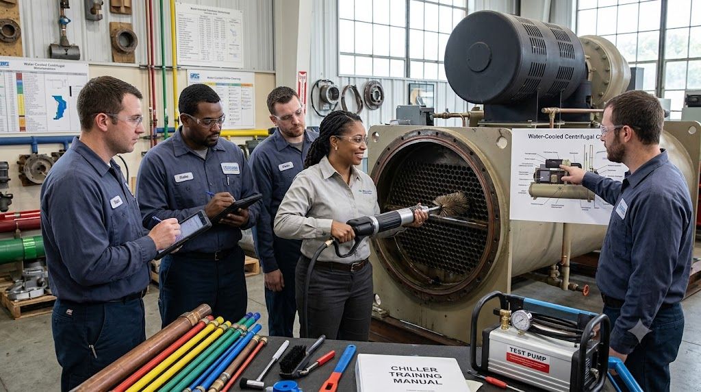 Water cooled chiller maintenance training
