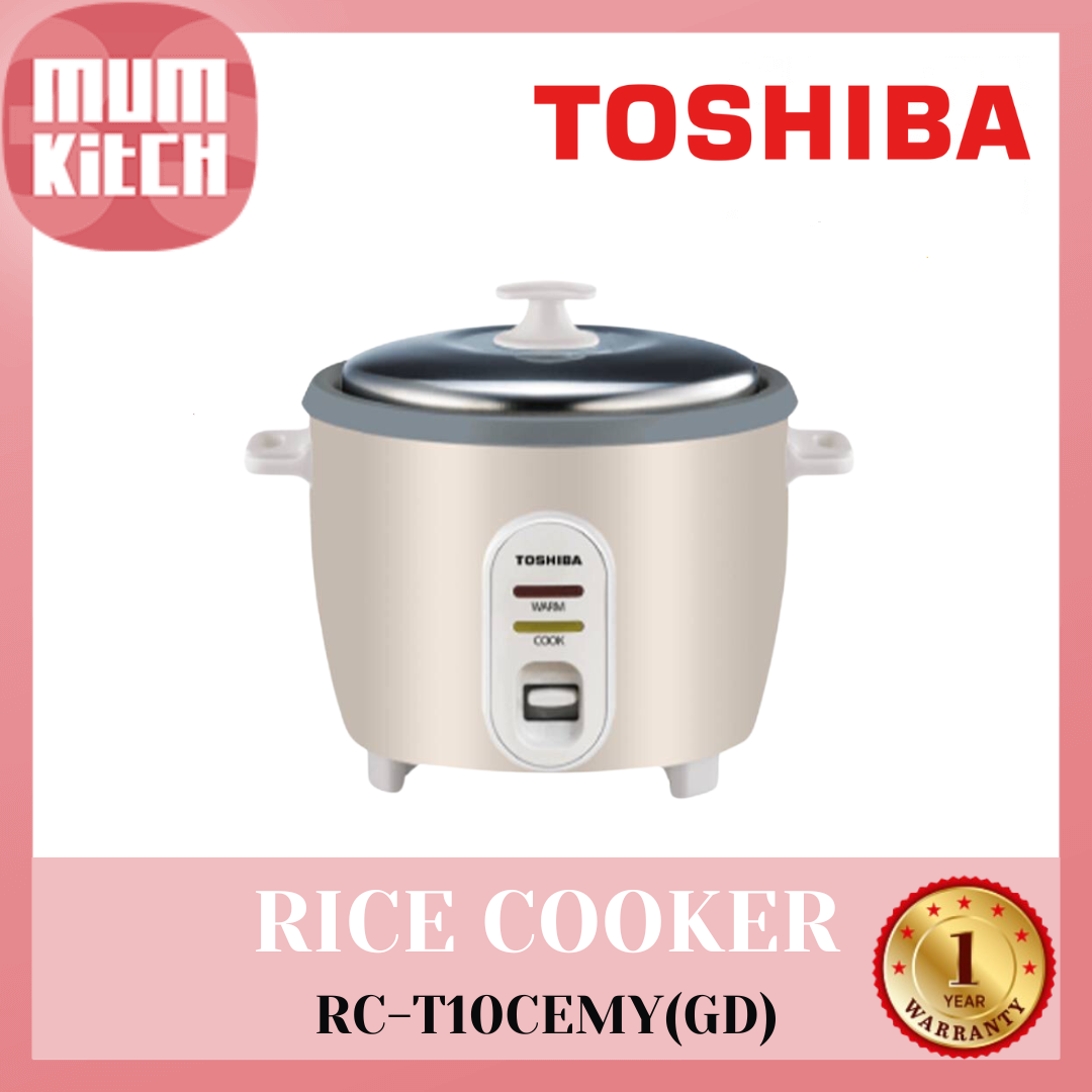 TOSHIBA Rice Cooker 1.0L Conventional RC-T10CEMY(GD)