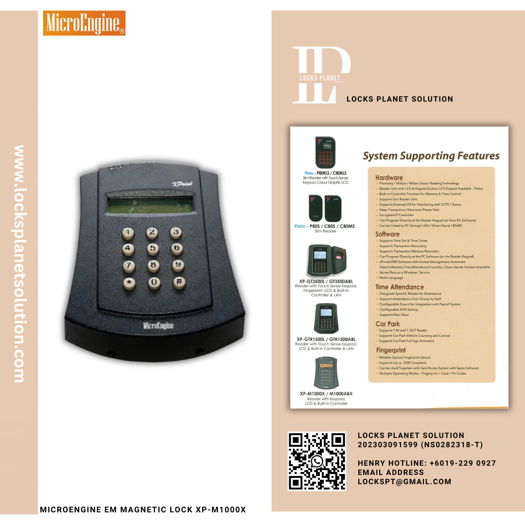 MICROENGINE EM MAGNETIC LOCK XP-M1000X / M1000ABX