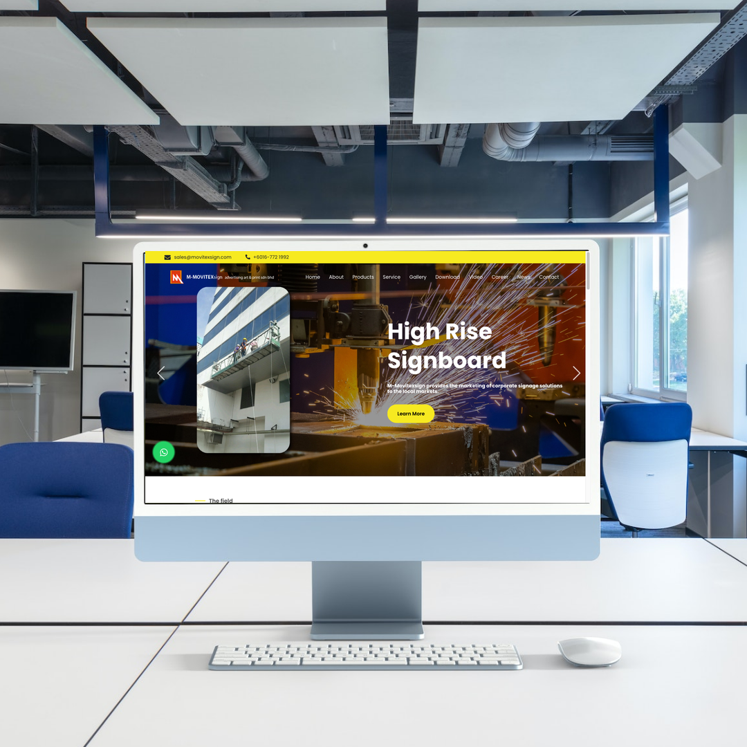 M-Movitexsign Advertising Art & Print Sdn Bhd Website Design & SEO Case Study | Printing & Signage in Johor