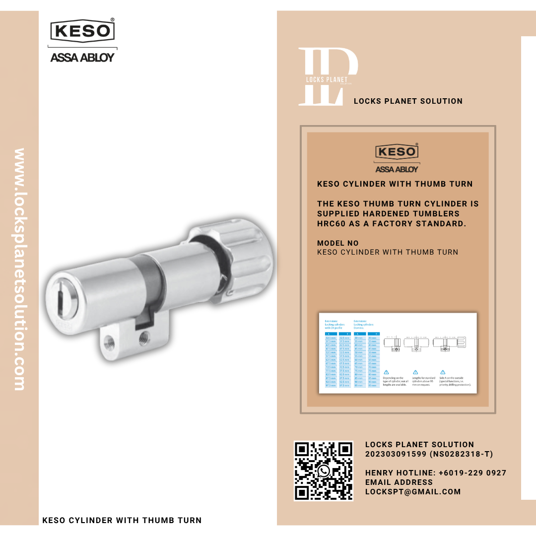 KESO CYLINDER WITH THUMB TURN