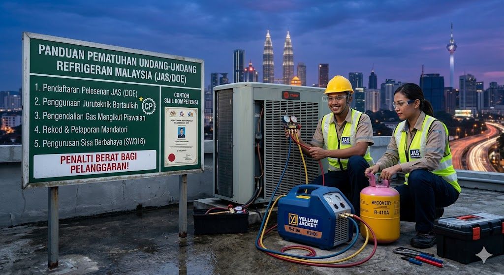 refrigerant handling certification legal requirements Malaysia