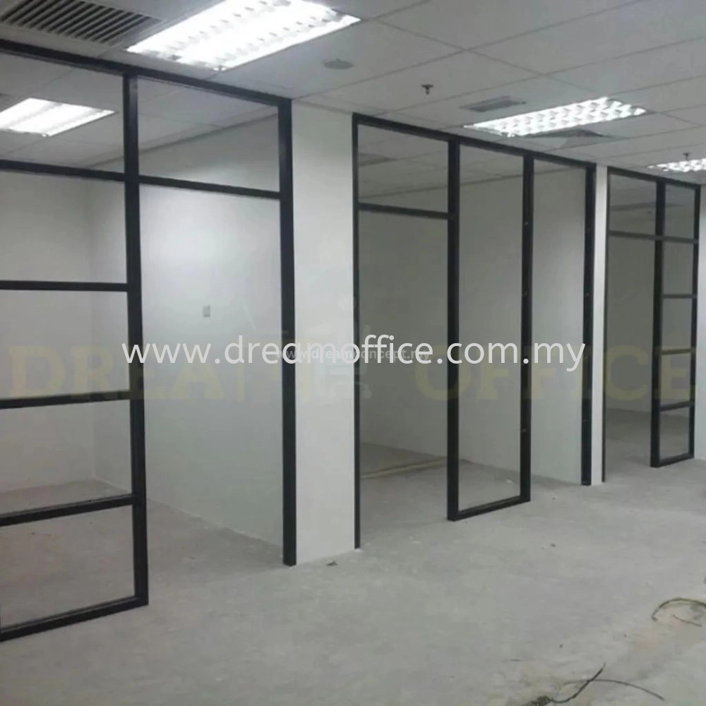 Shopfront Partition | Aluminium Frame Glass Partition | Office ...