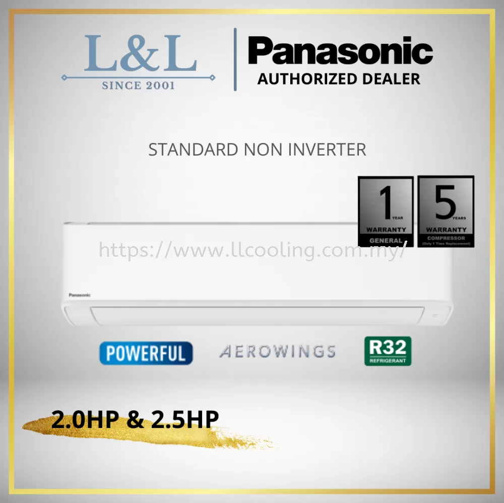 Panasonic R32 Non Inverter Air Conditional 1HP / 1.5HP / 2HP / 2.5HP (CS-PN9WKH CS-PN12WKH CS-PN18WKH CS-PN24WKH)