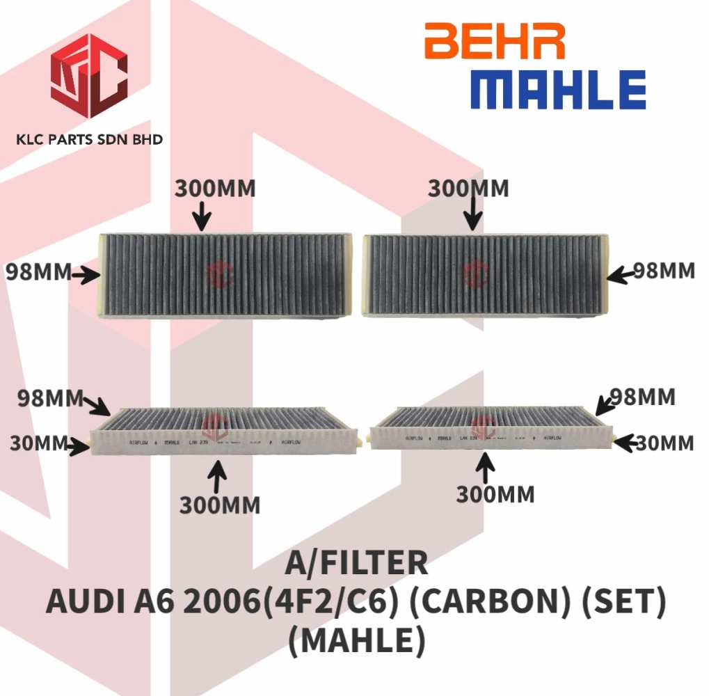AIR FILTER AUDI A6 2006 (4F2/C6) (CARBON) (SET) (MAHLE)