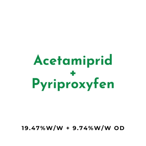 Acetamiprid 19.47%w/w + Pyriproxyfen 9.74%w/w OD