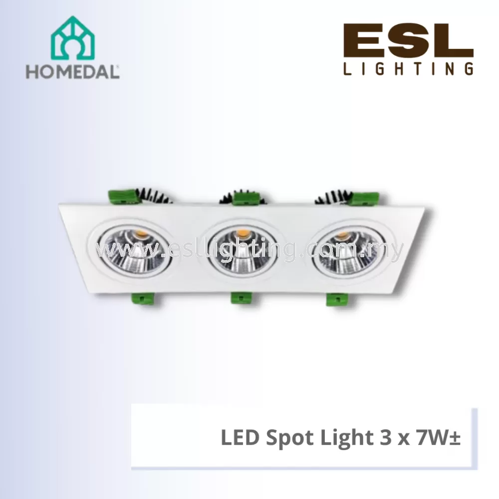 HOMEDAL LED Eyeball Spot Light 3 x 7W - HML-16-SQ-3X7W