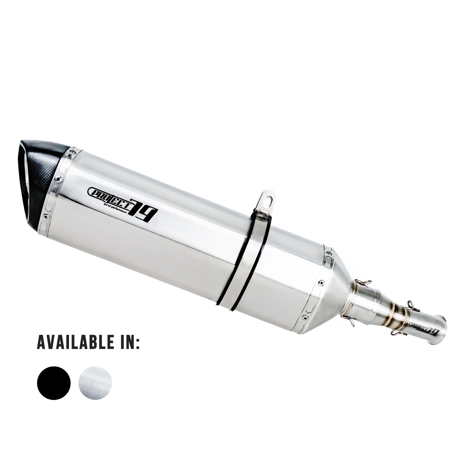 Project79 Stainless Steel Slip On Exhaust System QPLZ01-368D + QPM06-L for Zontes 368D