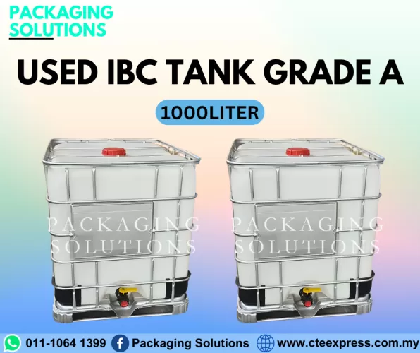 Used IBC Tank Grade A - 1000L - PACKAGING SOLUTIONS
