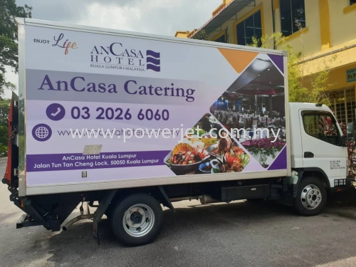 Lorry Sticker for Catering Advertising