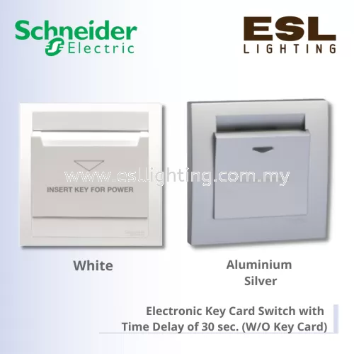 SCHNEIDER Vivace Electronic Key Card Switch with Time Delay of 30 sec. (W/O Key Card) - KB31EKT KB31EKT_AS