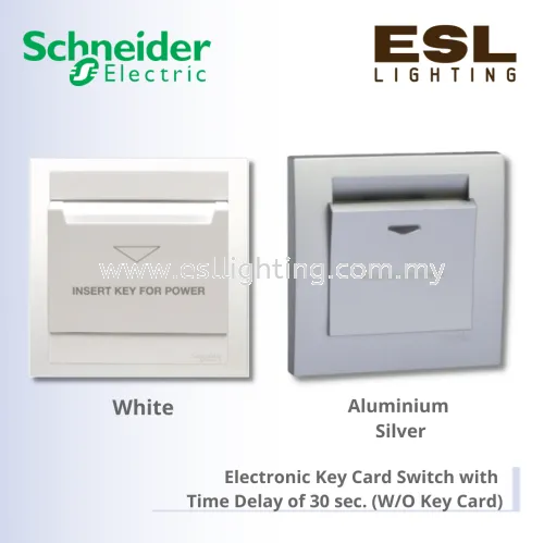 SCHNEIDER Vivace Electronic Key Card Switch with Time Delay of 30 sec. (W/O Key Card) - KB31EKT KB31EKT_AS