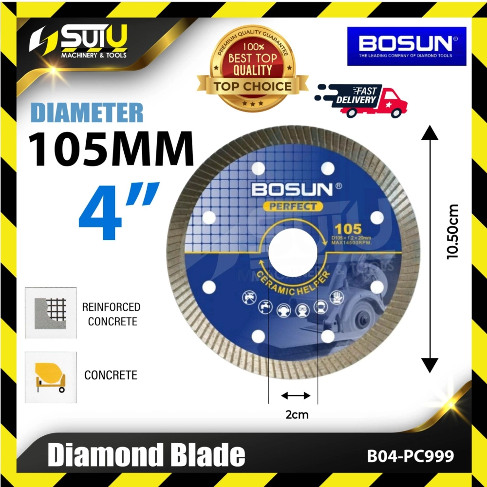 BOSUN B04-PC999 / PC999 4" / 105MM Diamond Blade