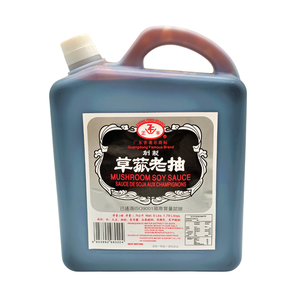 Zheng Feng Brand Mushroom Soy Sauce 1.79L
