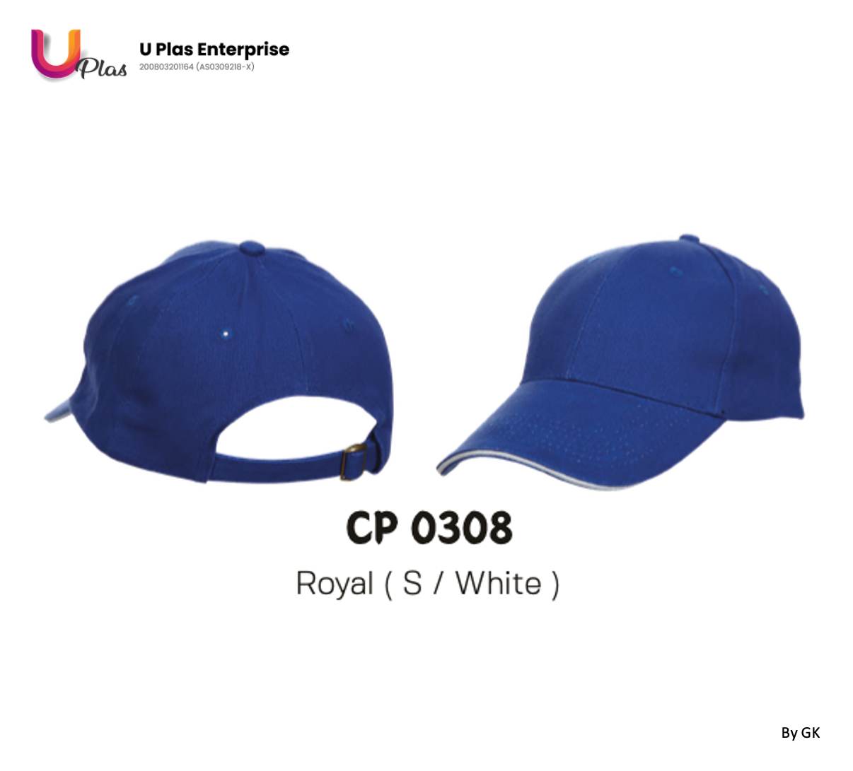 Oren Baseball Cap CP03 | 6-Panel Cotton Brush Cap | 100% Cotton | Unisex | Eco Dye