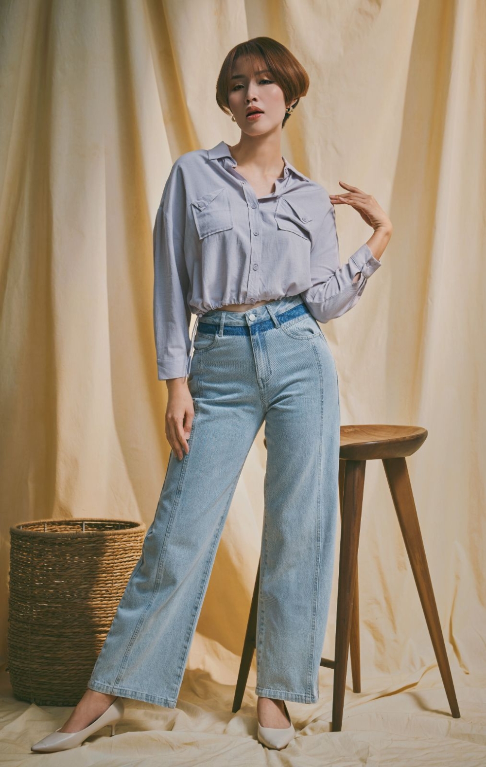 Arden Tailored Cropped Shirt